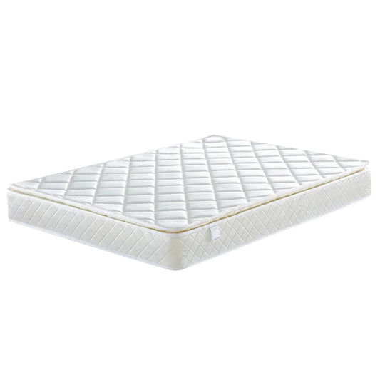 Laura Hill Mattress Queen Size Pillow Top Pocket Spring High Density Foam 22cm - Mekamart Australia