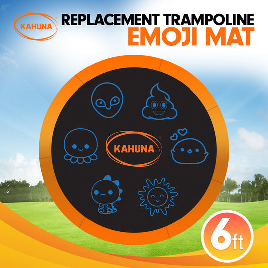 Kahuna 6ft Replacement Trampoline Jumping Mat - Emoji