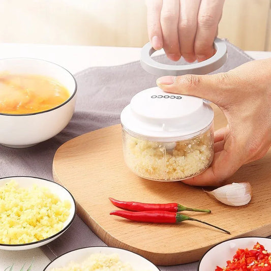 Ecoco Easy Chopper Mincer Mixer Slicer Dicer Blender Cutter Shredder For Onion Garlic 550 Grey - Mekamart Australia