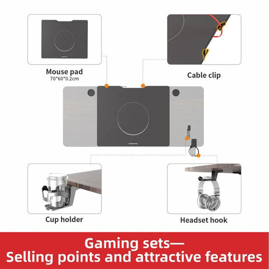 Gaming Standing Desk Home Office Lift Electric Height Adjustable Sit To Stand Motorized Standing Desk 1460 - Mekamart Australia