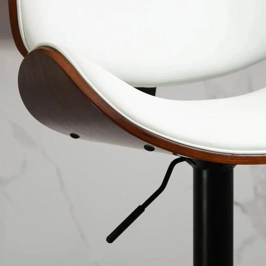 SERENITà European White Modern Bar Stools Swivel Bar Stool Chair Counter Height Barstool with 360 Degree Swivel Seat - Mekamart Australia