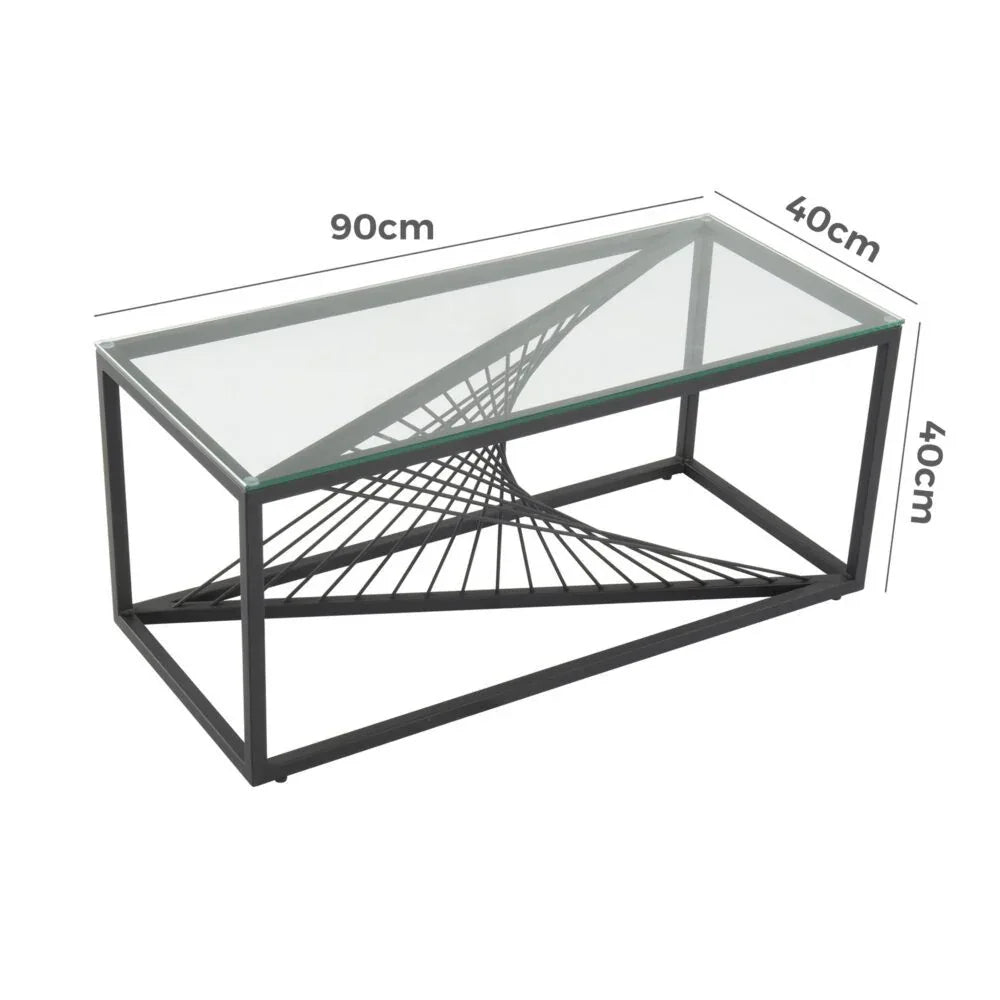 Eleganza Glass Enclave Coffee Table - Mekamart Australia