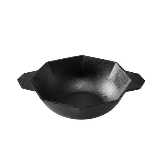 Cast-Iron Traditional Wok Pre-seasoned Non-Stick 28cm - Mekamart Australia