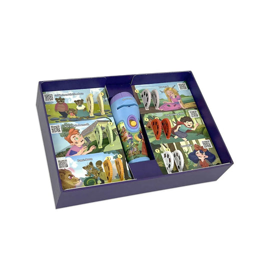 Storytelling Torch Projector 6 Stories Gift Set - Audio Kids Learning STEM Toy - Series 2 - Mekamart Australia