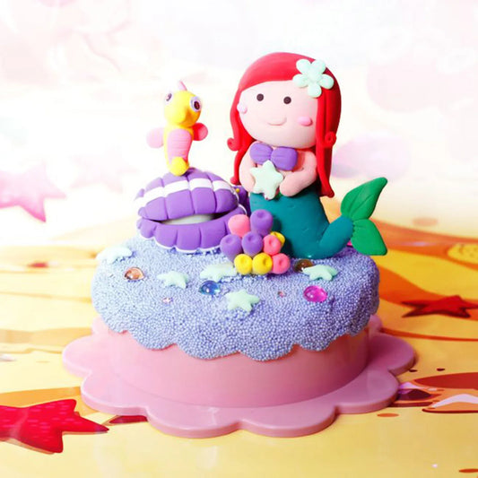 Colorato Mermaid Glow Set - Glow-in-the-Dark Super Clay DIY Craft Kit for Kids - Mekamart Australia