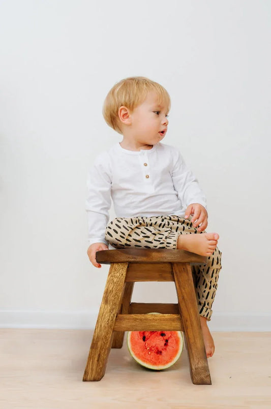 Children's Chair Stool Wooden Frog Face Theme - Mekamart Australia