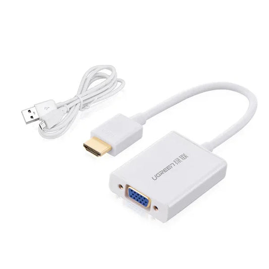 UGREEN HDMI to VGA & 3.5MM Audio / Mirco USB converter (40212) - Mekamart Australia