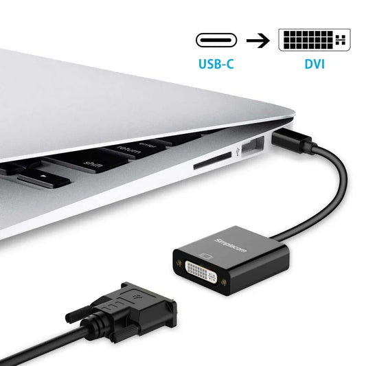 Simplecom DA103 USB-C to DVI Adapter Full HD 1080p - Mekamart Australia