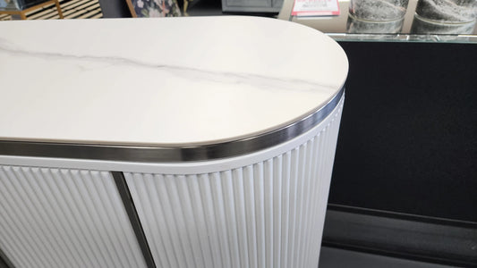 Kingsley Sideboard / Buffet Table - White - Mekamart Australia