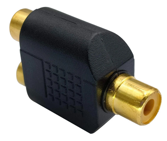 RCA Female to RCA Female Audio Splitter Adapter Connector Coupler - Mekamart Australia
