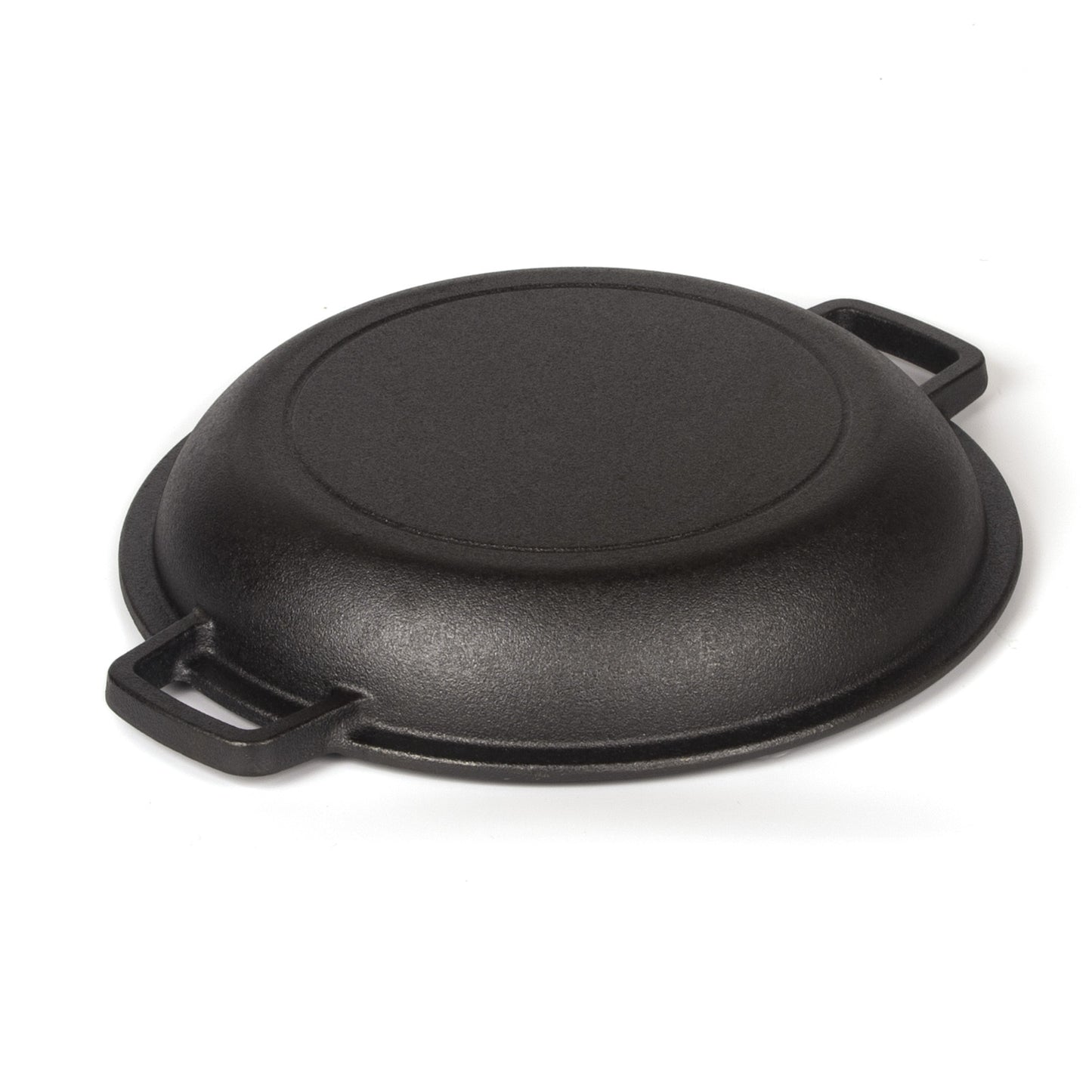 26cm 2-in-1 Cast Iron Dutch Oven & Skillet Set Pre-Seasoned Dual-Use Pot with Lid Fry Pan, Durable & Versatile Cookware