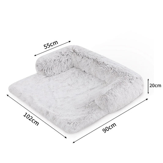 Kids Pet Sofa Bed Dog Cat Calming Waterproof Sofa Cover Protector Slipcovers L - Mekamart Australia