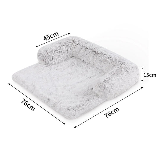 Kids Pet Sofa Bed Dog Cat Calming Waterproof Sofa Cover Protector Slipcovers S - Mekamart Australia