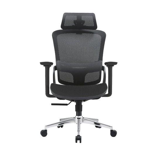 Elena High Back Full Mesh Ergonomic Office Chair In Black - Mekamart Australia