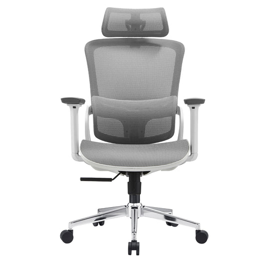 Elena High Back Full Mesh Ergonomic Office Chair In Grey - Mekamart Australia