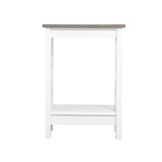 Coastal Side Table in White and Grey - Mekamart Australia