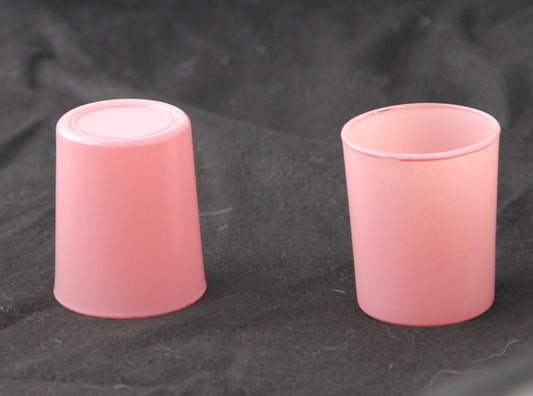 40 Pack Blush Pink Glass Votive Tealight Candle Holders House Party Centerpiece Xmas Wedding Decor Glass Candlestick Party Decorations Bridal Valentines Event