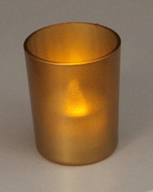 10 Pack Matt Gold Glass Votive Candle Holders Table Centreoieces Xmas Wedding Anniversary Event Recption Party Function or Home Decor - Mekamart Australia