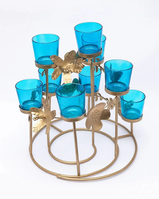 40 Pack Turquoise Glass Votive Tealight Candle Holders House Party Centerpiece Xmas Wedding Decor Glass Candlestick Party Decorations Bridal Baby Shower Event - Mekamart Australia