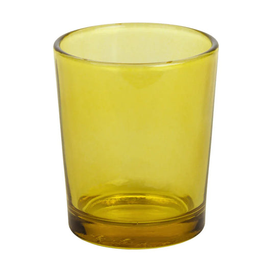 20 Pack Yellow Glass Votive Candle Holders Table Centreoieces Xmas Wedding Anniversary Event Recption Party Function or Home Decor - Mekamart Australia