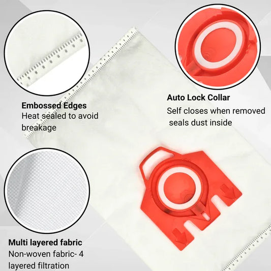 5 x Miele Vacuum Cleaner Bags, FJM Type - Mekamart Australia
