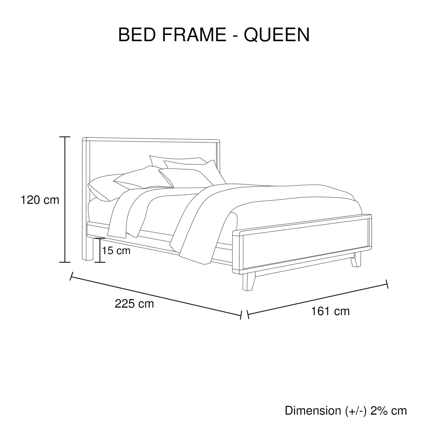 Queen Size Wooden Bed Frame in Solid Wood Antique Design Light Brown - Mekamart Australia