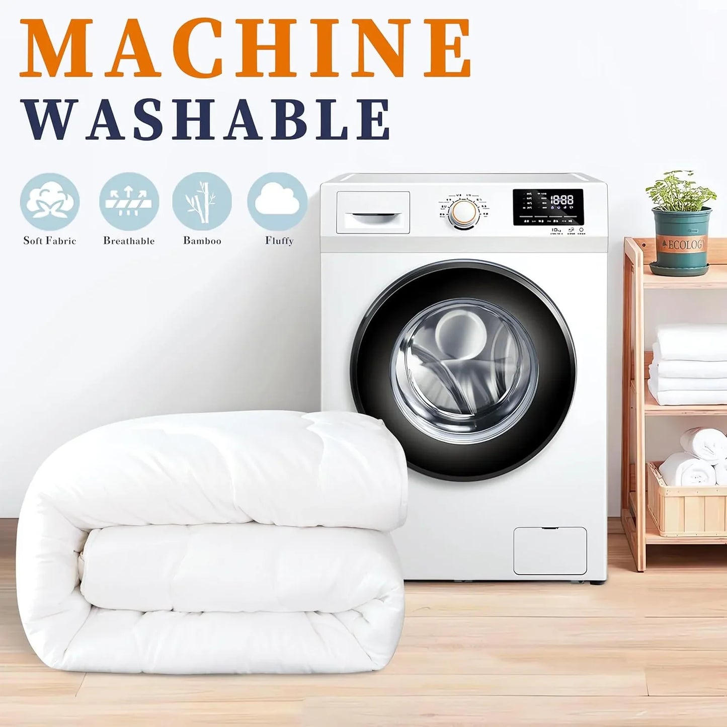 Ultra-Warm Bamboo-Blend Winter Quilt 500GSM - Hypoallergenic, Breathable & Dust-Mite Resistant Quilt - Mekamart Australia