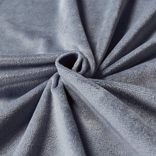 Super Soft Textured Corduroy Velvet European Pillowcase - Steel - Mekamart Australia