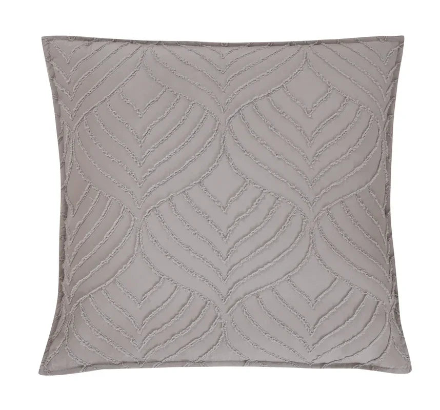 TUFTED MICROFIBRE SUPER SOFT EUROPEAN PILLOWCASE-BEIGE - Mekamart Australia