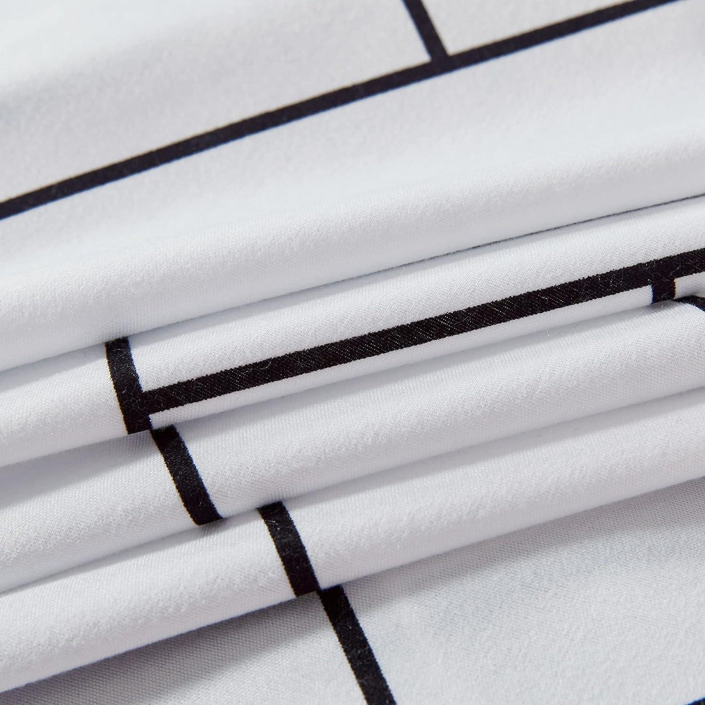 Print Microfibre Quilt Cover Set (3Pcs) - Ultra Soft, Comfy, Luxurious Duvet Cover with Zipper Closure - Elegant Design Quilt Cover Set for Bedding - Glen - Super King Size - Mekamart Australia