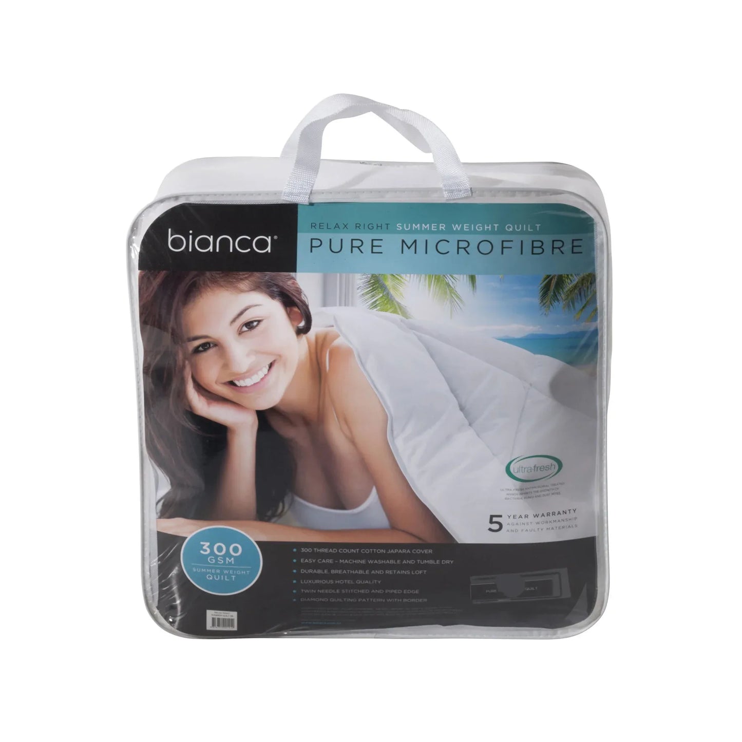 Bianca 300GSM Relax Right Summer Microfibre Quilt King - Mekamart Australia