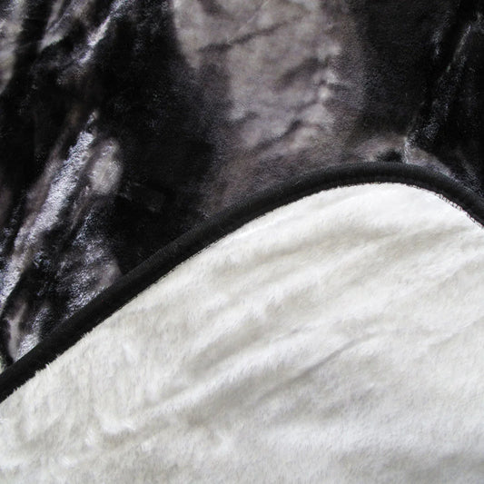 375gsm 1 Ply 3D Print Faux Mink Blanket Queen 200x240 cm Galloping Horse - Mekamart Australia