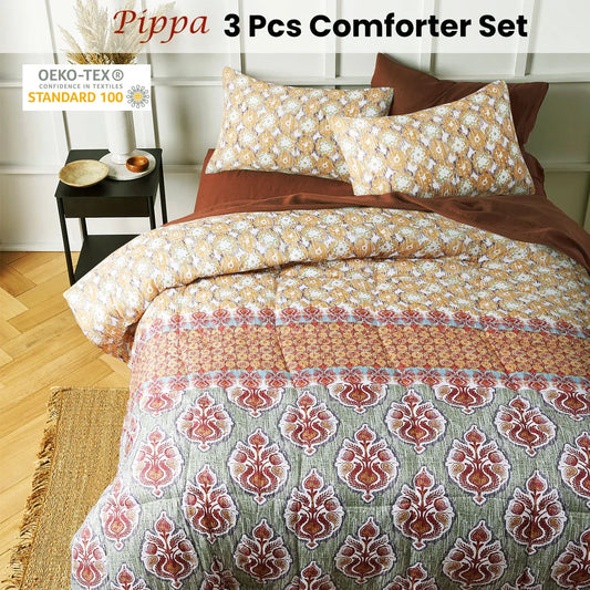 Big Sleep 3 Piece Pippa Comforter Set King - Mekamart Australia