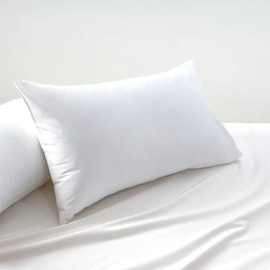 Accessorize White 400TC Bamboo Cotton Pair of Standard Pillowcases 48 x 73 + 15cm - Mekamart Australia