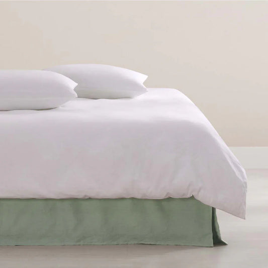 Vintage Design Homewares Sage French Linen Valance King - Mekamart Australia