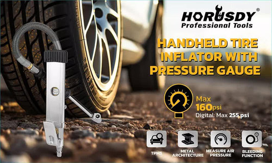 3in1 255PSI Tyre Inflator Car Motorcycle Air Tire Pressure Gauge Hose Pump Au - Mekamart Australia
