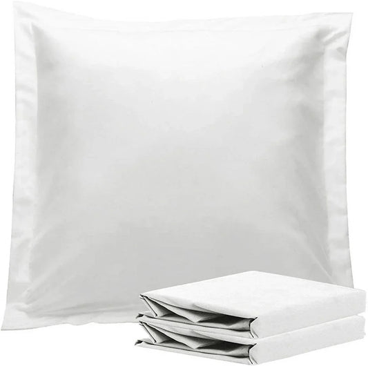 1000TC Premium Ultra Soft European Pillowcases 2-Pack White - Mekamart Australia