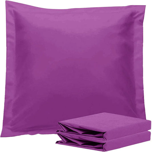 1000TC Premium Ultra Soft European Pillowcases 2-Pack Purple - Mekamart Australia