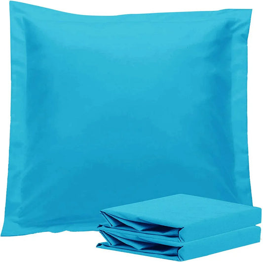 1000TC Premium Ultra Soft European Pillowcases 2-Pack Light Blue - Mekamart Australia