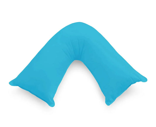 1000TC Premium Ultra Soft V SHAPE Pillowcase - Light Blue - Mekamart Australia