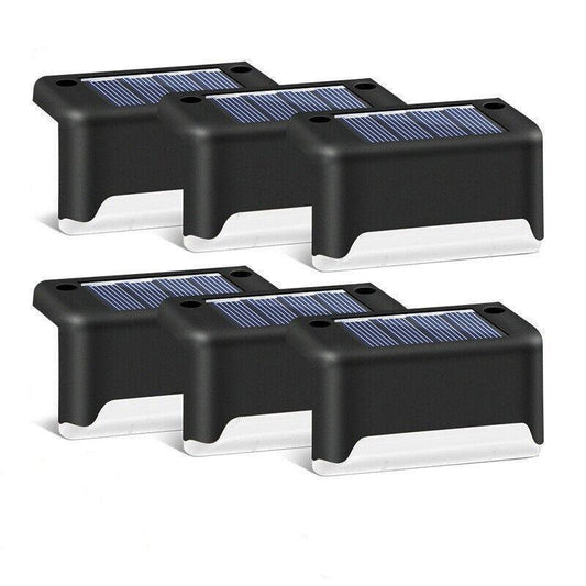 Solar Led Deck Lights Path Garden Patio Pathway Stairs Step Fence Lamp Outdoor - 4PCS
