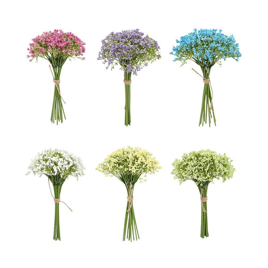 16pcs Artificial Foam Full Star Flowers Wedding Bouquet Home Decor Simulation - Purple - Mekamart Australia