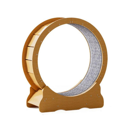 Cat Exercise Wheel Toy Furniture Running Treadmill Exerciser Scratcher Board - Mekamart Australia
