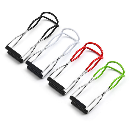 Stainless Steel Canning Jar Lifter Anti-Slip Lifting Tongs Gripper Anti-scalding - Red