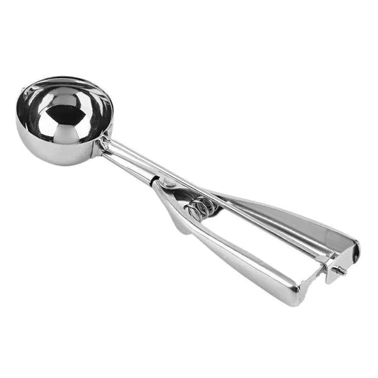 Stainless Steel Icecream Ice Cream Scoop Cookie Dough Mash Spoon Trigger 6Cm Dia - Mekamart Australia