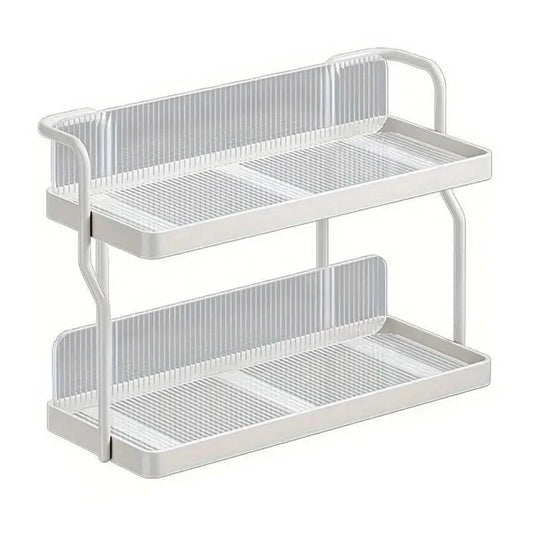 2 Tier Shelf Kitchen Storage Rack Organizer for Home and Countertop Organization - Mekamart Australia