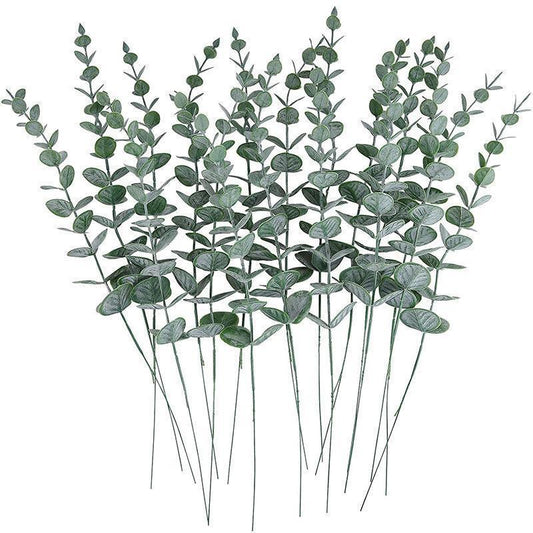 Artificial Eucalyptus Leaf Flowers Fake Green Plant Nordic Home Party Decor - Mekamart Australia