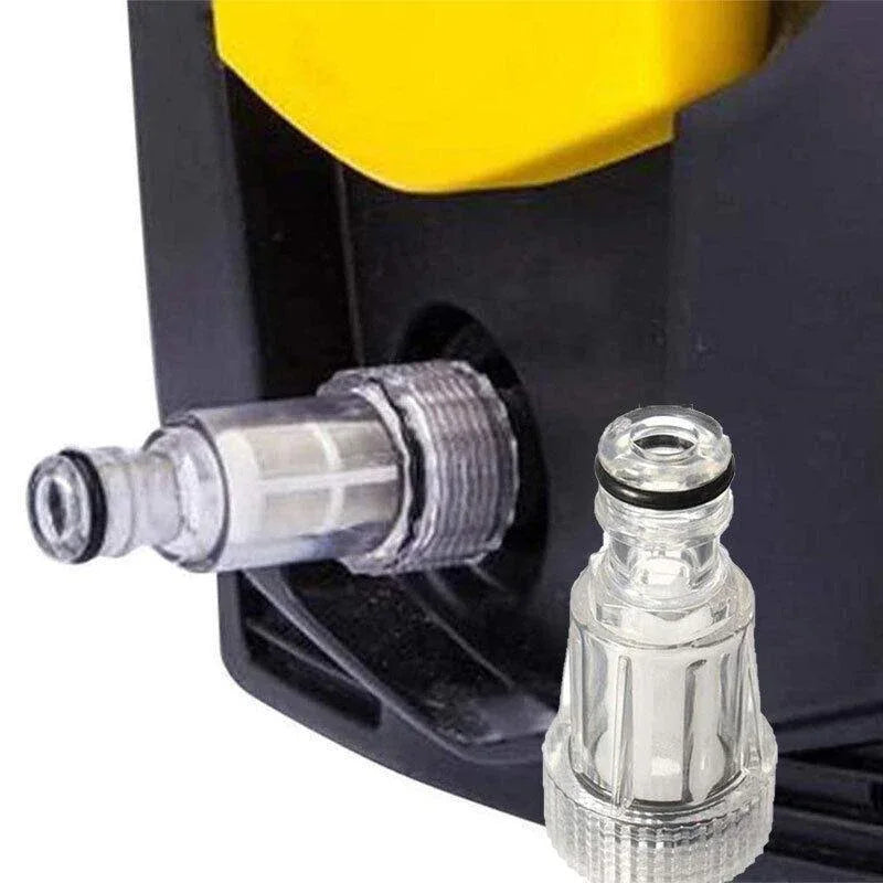2PCS High Pressure Washer Inlet Filter Connector Fittings Transparent Adapter - Mekamart Australia