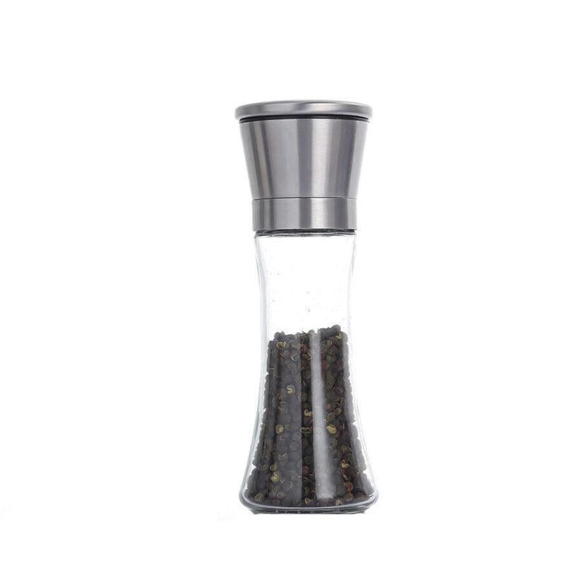 Stainless Steel Manual Salt and Pepper Grinder with Adjustable Ceramic Core - 200ML