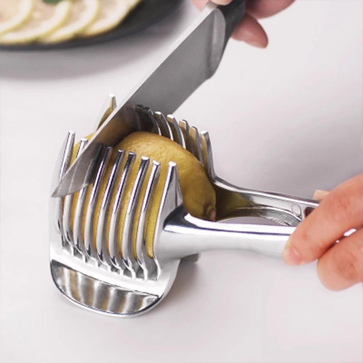 Multifunctional Lemon Tomato Fruit Slicer Cutter Tool with Handle for Household